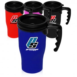  14 Oz. Plastic Insulated Travel Mugs