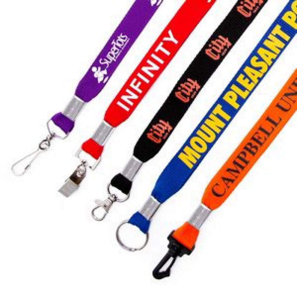1" Rush Flat Polyester Lanyard 1" Rush Flat Polyester Lanyard