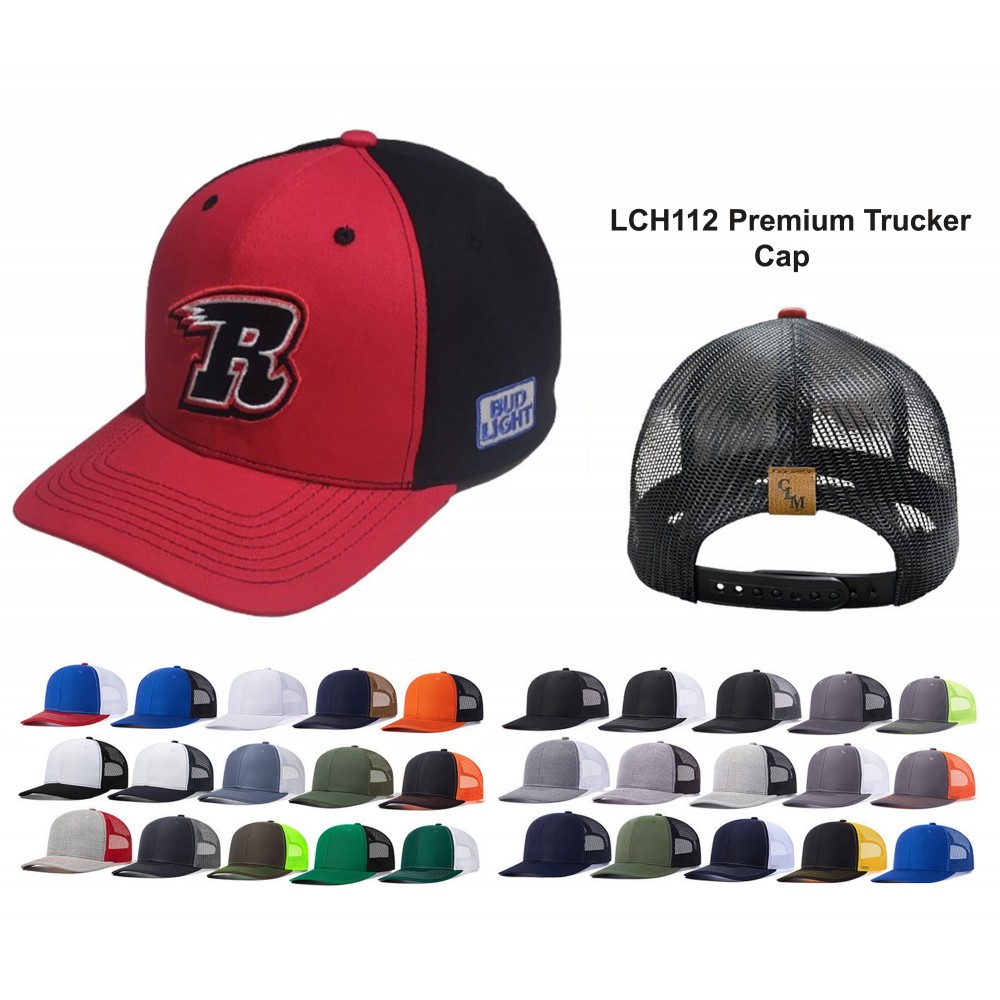  LCH112 Premium Trucker Cap with Custom embroidery