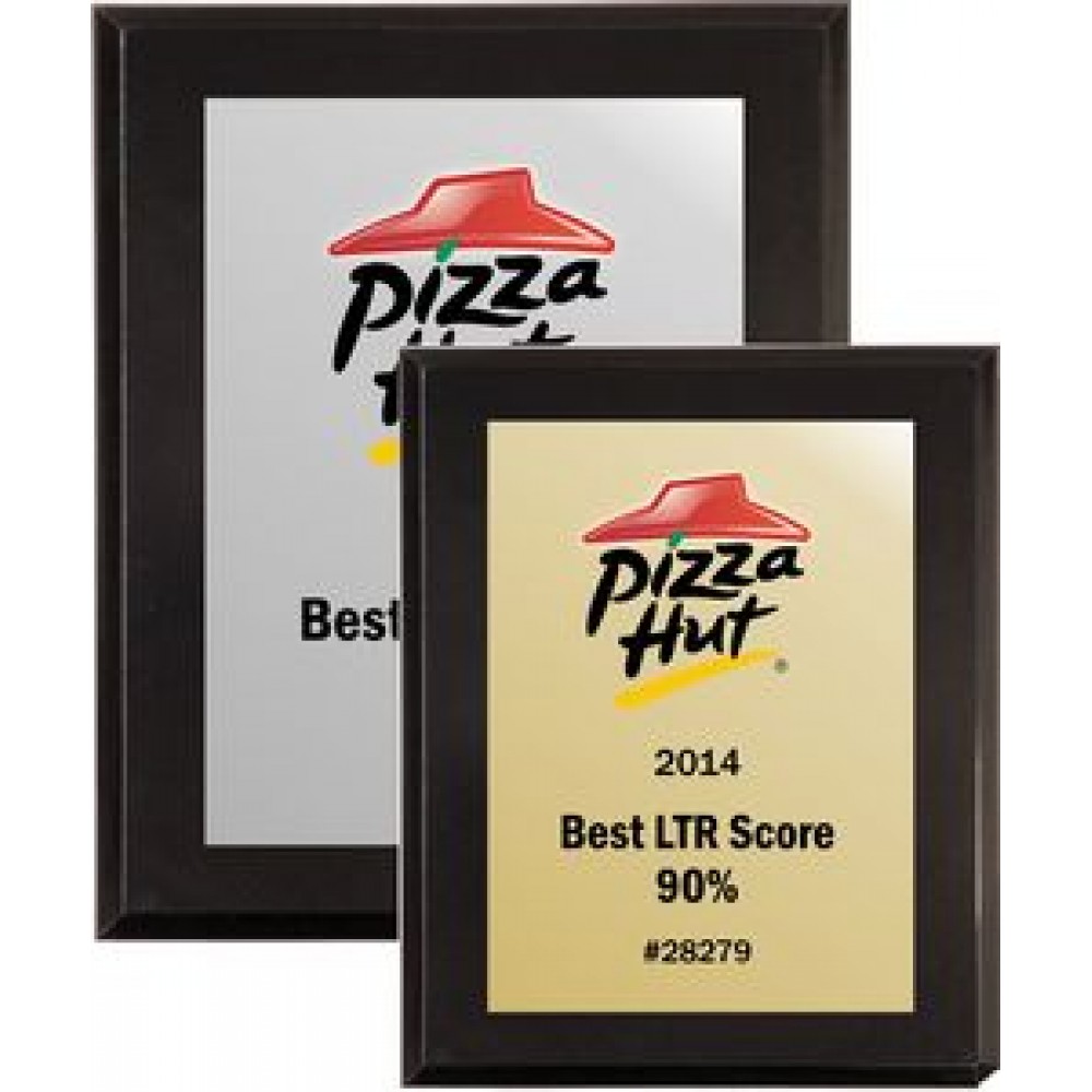 8" x 10" High Gloss Black Finish Plaque w/ Full Color Sublimated Imprint 8" x 10" High Gloss Black Finish Plaque w/ Full Color Sublimated Imprint