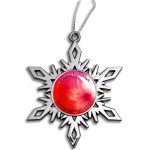  Bright Nickel Snowflake Holiday Ornament