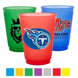  Frosted Stadium Cup w/ Flexible Plastic 16 oz. Stadium Cups