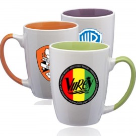 12 oz Two-Tone Coffee Mug w/ Custom Imprint Bistro Latte Mug   12 oz Two-Tone Coffee Mug w/ Custom Imprint Bistro Latte Mug