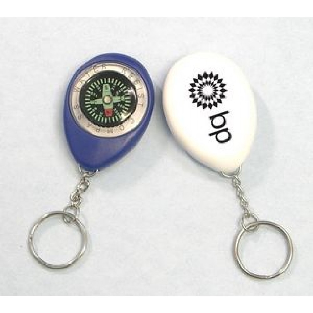 Oval Shape Compass Swivel Keychain Oval Shape Compass Swivel Keychain