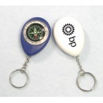  Oval Shape Compass Swivel Keychain