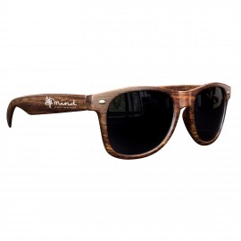  Medium Wood Tone Miami Sunglasses