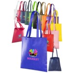  Recyclable Popular Non-woven Tote Bag W/ Gusset USA Decorated (13.5" x 14.5")