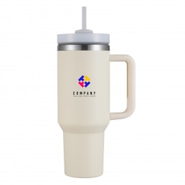 Aqueduct-VIII 40 Oz Tumbler Mug with Straw (Double Walled)   Aqueduct-VIII 40 Oz Tumbler Mug with Straw (Double Walled)