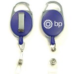 Oval Shape Retractable Badge Holder with Clip