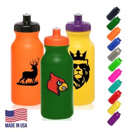  USA Made Plastic Water Bottles - 20 oz Custom drinkware