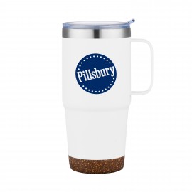 Wellspring-VI 24 Oz Tumbler Mug with Cork Base (Double Walled)   Wellspring-VI 24 Oz Tumbler Mug with Cork Base (Double Walled)