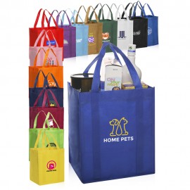  Reusable Grocery Tote Bags (13"x15"x10")