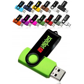 8 GB Swivel USB Flash Drive w/ Black Cover   8 GB Swivel USB Flash Drive w/ Black Cover