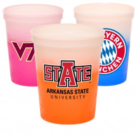  16 oz. USA Made Two-Tone Color Changing Stadium Cups BPA Free