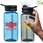  34 oz. Scottsboro Plastic Sports Water Bottle w/ Spout Lid