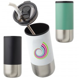  20 oz. Stainless Steel Travel Mugs w/ Silicone Straw
