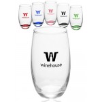  15 Oz. Mikonos Clear Stemless Wine Glasses