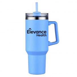 Aqueduct-V 40 Oz Tumbler Mug with Straw (Double Walled)   Aqueduct-V 40 Oz Tumbler Mug with Straw (Double Walled)
