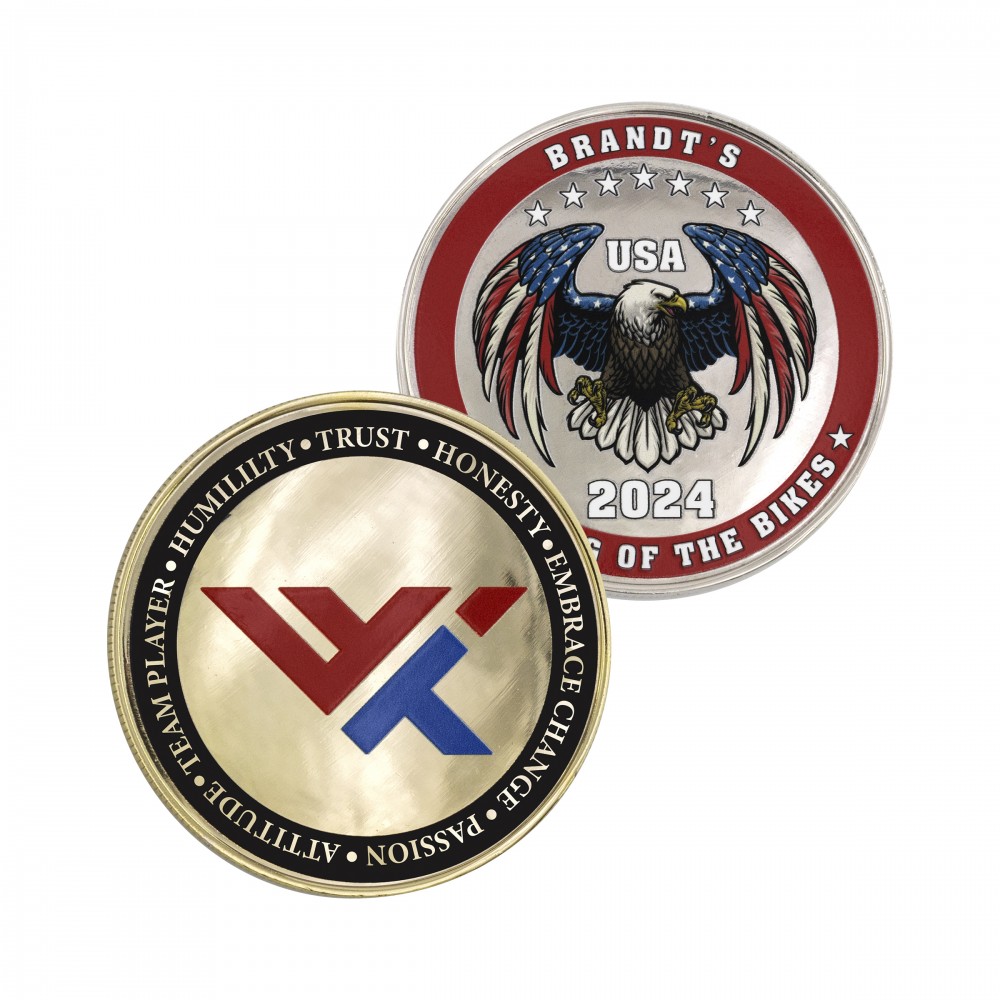 Challenge Coin Coin Edge w/3D Texture Print (2") Challenge Coin Coin Edge w/3D Texture Print (2")