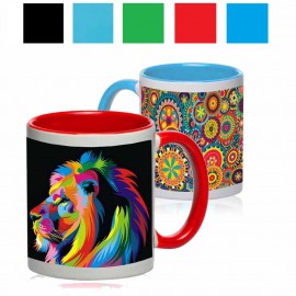  Two-Tone Full Color Coffee Mug 11 oz. Sublimated Mugs