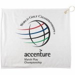 15" x 18" Polyester Blend White Towel