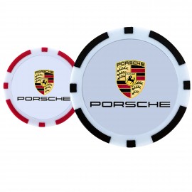  Full Color Poker Chip Ball Markers w/Double Sided Logo