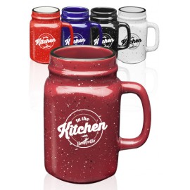 16 Oz. Savannah Speckle Ceramic Mason Jars   16 Oz. Savannah Speckle Ceramic Mason Jars