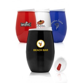 Patriotic 16 Oz. Plastic Stemless Wine Glasses   Patriotic 16 Oz. Plastic Stemless Wine Glasses