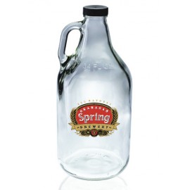  64 Oz. Clear Glass Beer Growler
