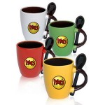 3 Oz. Ceramic Espresso Mug with Matching Spoon