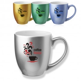  16 oz. Metallic Bistro Coffee Mugs