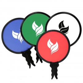 Foldable Nylon Fan w/2 Handles   Foldable Nylon Fan w/2 Handles