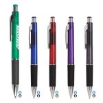 Quasar Translucent Pen w/ Black Gripper