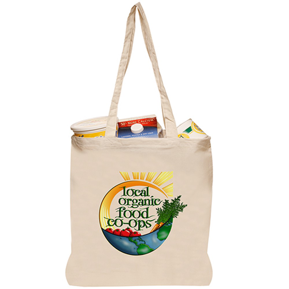  Natural Cotton Fiber Tote Bags (14.5"x16")