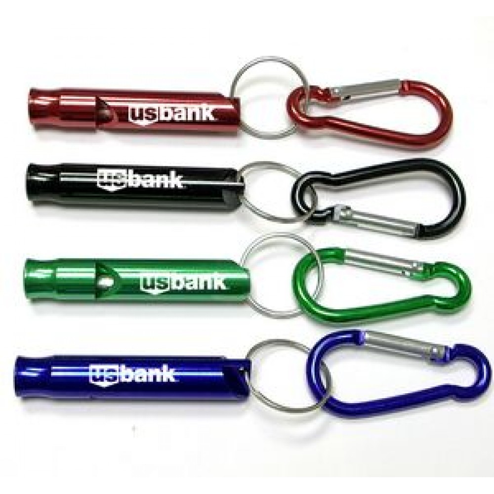 Whistle with Carabiner and Keychain Whistle with Carabiner and Keychain