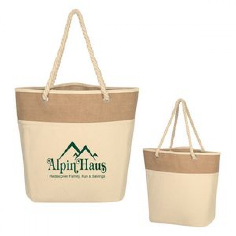 Burlap Rope Tote Bag Burlap Rope Tote Bag