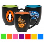  16 oz. Bistro Ceramic Mug - Color Coded Coffee Mugs