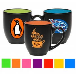  16 oz. Bistro Ceramic Mug - Color Coded Coffee Mugs