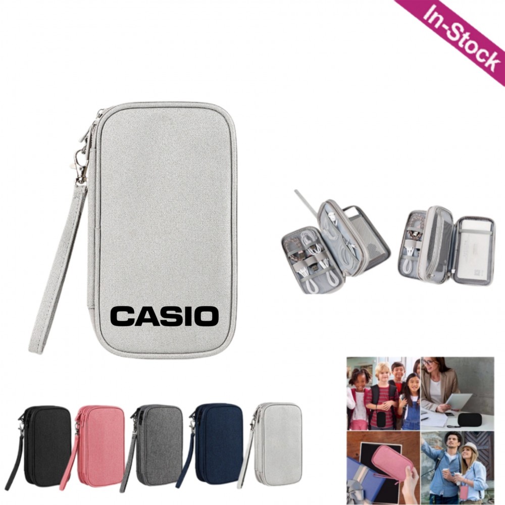 Dual Layers Electronics Tech Organizer Travel Case Dual Layers Electronics Tech Organizer Travel Case