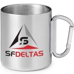 10 oz. Stainless Steel Camping Carabiner Mug