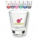  Custom 1.75 oz. Shot Glass w/ optional Bottom Color