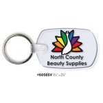 Soft Vinyl Key Tag w/Key Ring (1 1/2"x2 1/4")