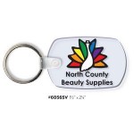  Soft Vinyl Key Tag w/Key Ring (1 1/2"x2 1/4")