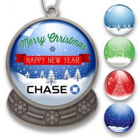  Snow Globe Shaped Holiday Ornament