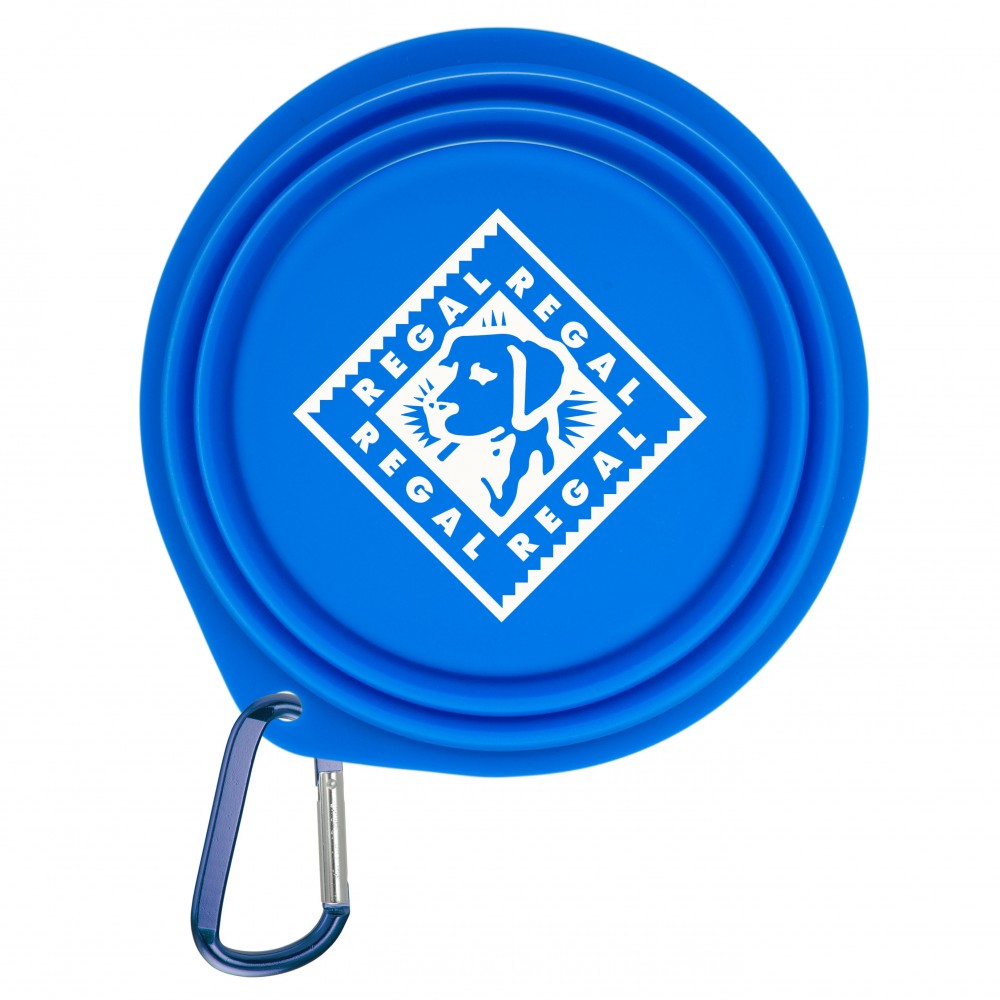  Collapsible Pet Bowl with 2" Carabiner