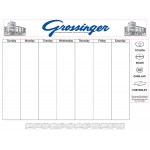 Custom Imprinted Full Color 25 Sheet Non Dated Desk Pads (21 3/4" x 17")