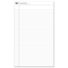 Standard Legal Pads with 40 sheets with 60pt chipboard back card with Logo