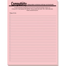 Small 25-Sheet Jot-It Note Pad (4 " x 5 ") with Logo