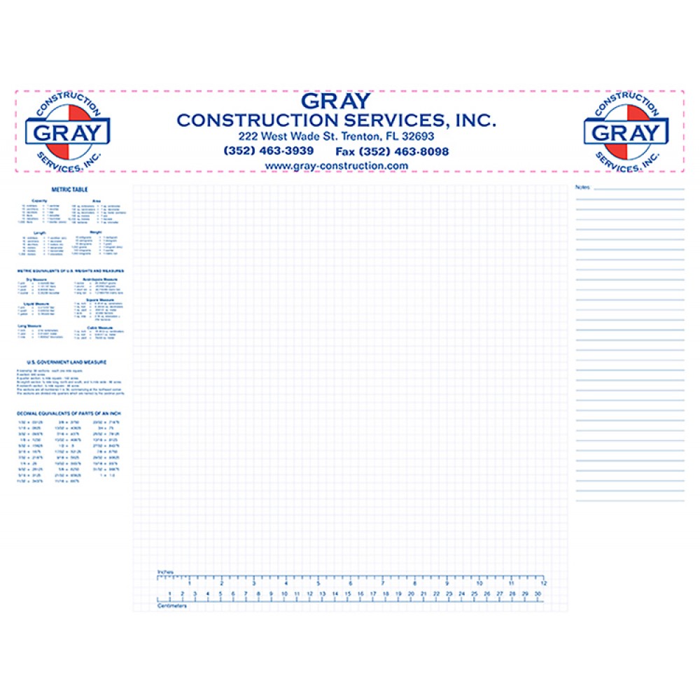 Full Color 40 Sheet Non Dated Desk Pads (21 3/4" x 17") Custom Imprinted Full Color 40 Sheet Non Dated Desk Pads (21 3/4" x 17") Custom Imprinted