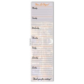 Custom 10-1/2" x 3" Sticky Note Pad with 25 Sheets